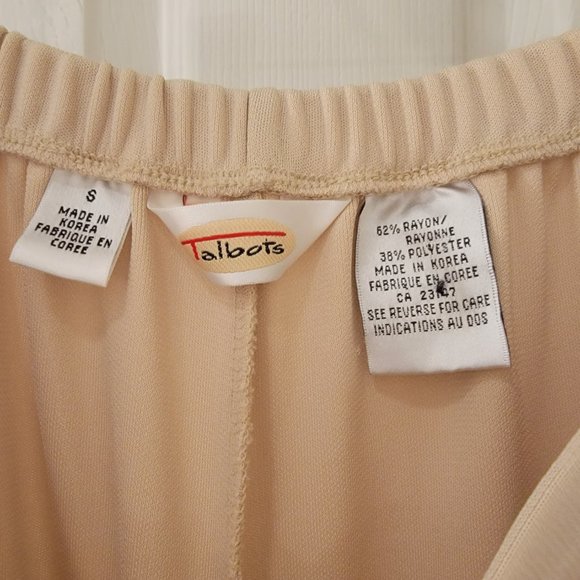 Talbots Womens Slinky Stretch Career Dress Pants High Rise Tan Size Small - Picture 6 of 7
